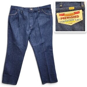 Vintage Rustler Jeans Mens 38x30 Prewashed Straight‎ Leg USA Made NEW w/ Defect